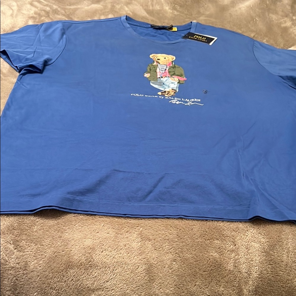 New mens XXL Classic fit POLO RALPH LAUREN BEAR Short Sleeve T.